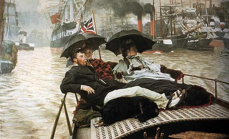 James Jacques Joseph Tissot The Thames oil painting image